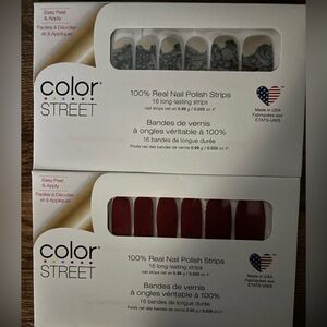 Color Street Nail Strips Lot of 2 - Bad Blood and Lacey Business